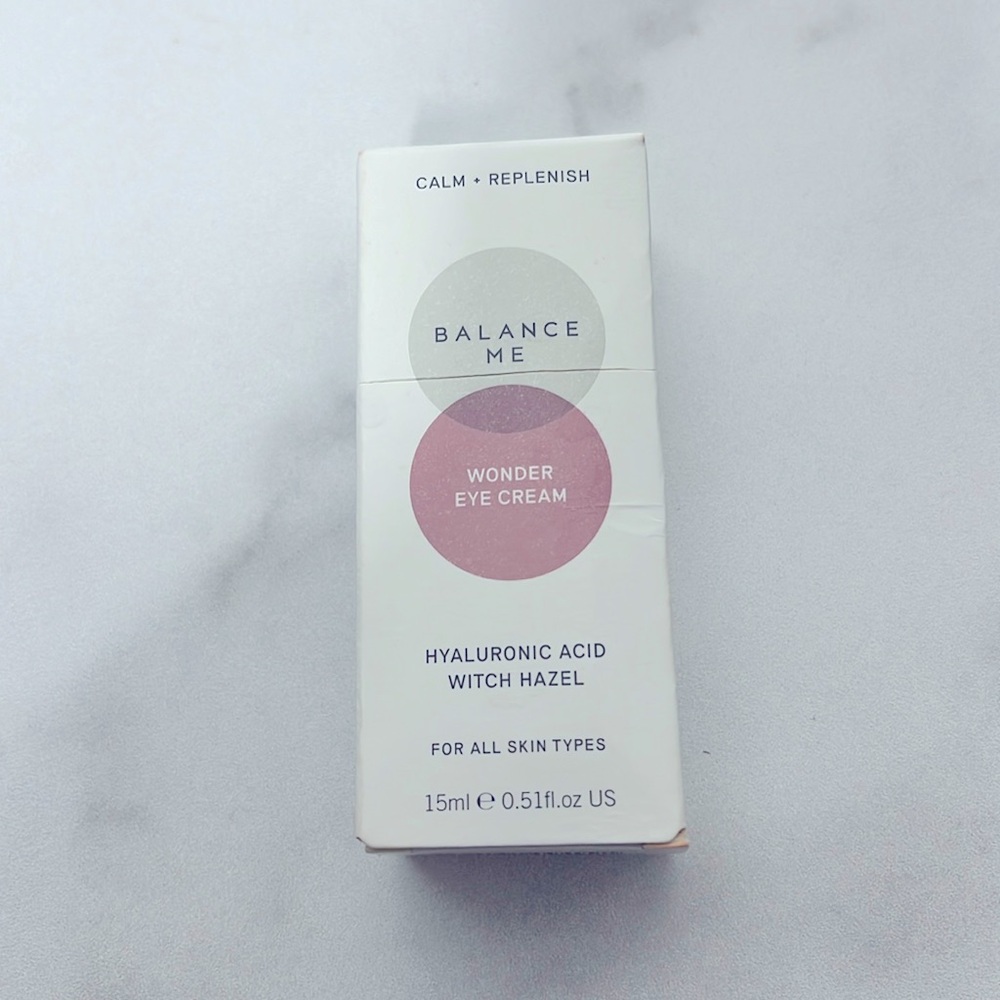 Balance Me wonder eye cream with witch hazel
